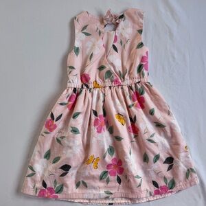 Carter's Butterfly Garden Dress Pink Yellow Floral
